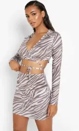 boohoo-komplet-brazowy-damski-casual-38-yfg