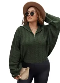 shein-plus-size-sweter-damski-zielony-luzny-44-vck