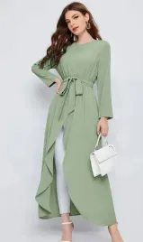 shein-bluzka-damska-zielona-dluga-casual-36-veu