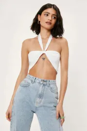 nasty-gal-top-damski-bialy-gladki-wiazany-38-yfs