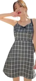 dazy-sukienka-mini-szara-w-kratke-casual-m-vcr