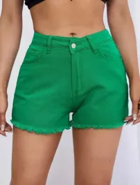 shein-spodenki-jeansowe-zielone-krotkie-34-vbc