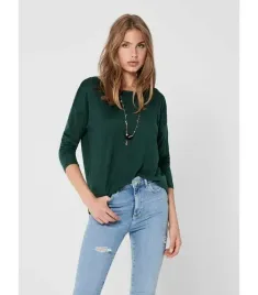 only-sweter-damski-zielony-z-rekawem-3-4-xl-1sha