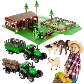 zestaw-farma-gospodarstwo-dla-dzieci-2x-traktor-zwierzeta-stodola-102-elem