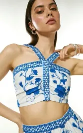 0a2g5-c-karen-millen-top-damski-bialy-z-lnem-44-t5a