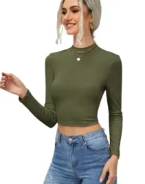 shein-bluzka-damska-zielona-wiazana-40-42-vcx