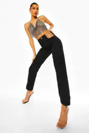 boohoo-spodnie-damskie-czarne-proste-casual-34-yhh