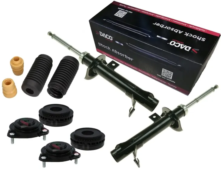 2X AMORTYZATORY OSŁONY ODBOJE FORD FIESTA 2004-2008 MAZDA 2 2003-2007 PRZÓD
