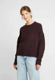 object-bordowy-sweter-damski-luzny-melanz-m-1vav