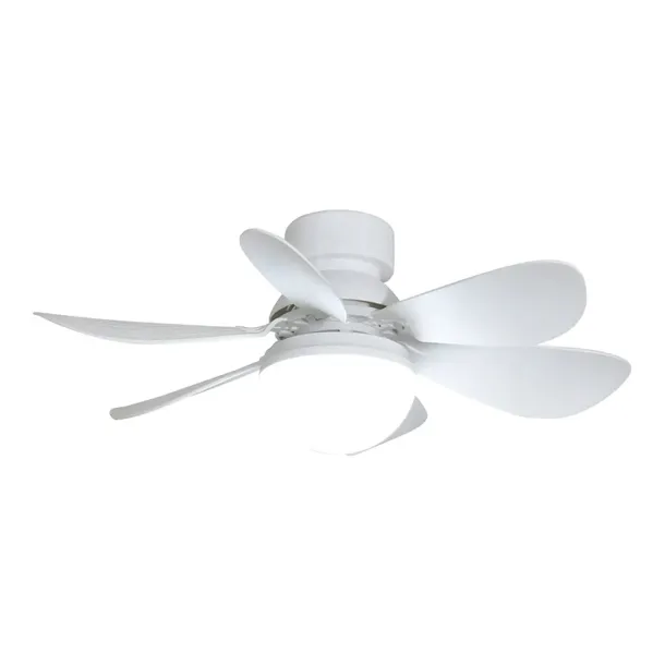 2W1 ŻARÓWKA LED 12W E27 Z WIATRAKIEM 52CM WENTYLATOR LAMPA SUFITOWA + PILOT