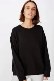cotton-on-body-bluza-czarna-gladka-damska-xs-vat