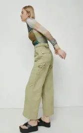 warehouse-spodnie-damskie-klasyczne-khaki-36-ofo