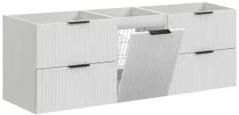biala-szafka-pod-umywalke-160-cm-z-koszem-na-pranie-ryflowana-mdf-wiszaca