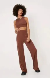 nasty-gal-spodnie-damskie-dzianinowe-casual-36-oam