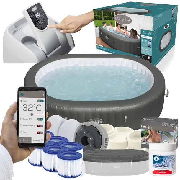 ZESTAW DMUCHANE SPA MAURITIUS 270x180x71 7 os. - BESTWAY 60067