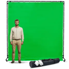 zielone-tlo-greenscreen-bawelna-modularna-rama-3x3m-zestaw-studio