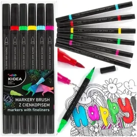 markery-brush-z-ciekopisem-dwustronne-precyzyjna-koncowka-6-kolorow-kidea