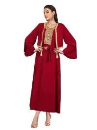 shein-damski-komplet-czerwony-zdobiony-44-lgg