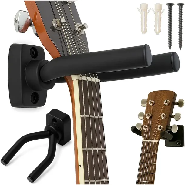 WIESZAK HAK GITAROWY ŚCIENNY UCHWYT DO GITARY UKULELE ELEKTRYCZNA KLASYCZNA