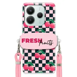 etui-do-xiaomi-redmi-note-14-5g-rozowa-smycz-uchwyt-poreczne-fresh-fruits