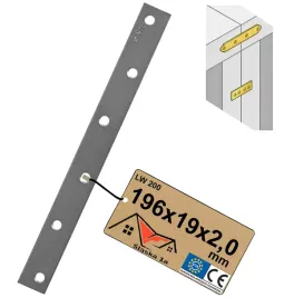 lw200-lacznik-ciesielski-plaski-prosty-waski-plaskownik-meblowy-196x19x2mm