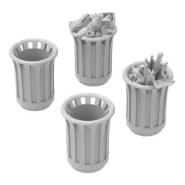 3d-printed-set-park-trash-cans-round-okragle-parkowe-kosze-na-smieci-4-szt