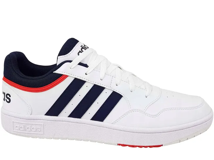 Męskie białe sneakersy Adidas Hoops 3.0 Sportowe 40 niskie