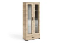 witryna-fidon-8-przeszklona-dab-sonoma-2-drzwi-1-szuflada