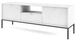 szafka-rtv-1-roma-lamele-bialy-mat