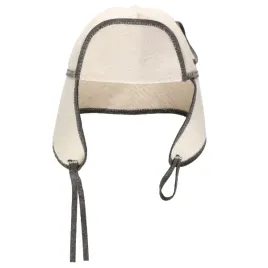 czapka-do-sauny-filcowa-kapelusz-ochronna-4living-biala-pilotka-unisex