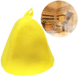 czapka-do-sauny-filcowa-kapelusz-ochronna-porjun-campana-zolta-unisex