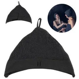 czapka-do-sauny-bawelna-kapelusz-ochronna-rento-kenno-czarno-szara-unisex