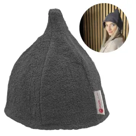 czapka-do-sauny-frotte-kapelusz-ochronna-porjun-lingua-grafitowa-unisex