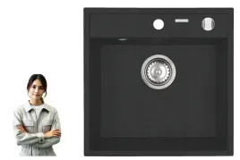 zlewozmywak-granitowy-pyramis-camea-mini-40x40-1b-czarny