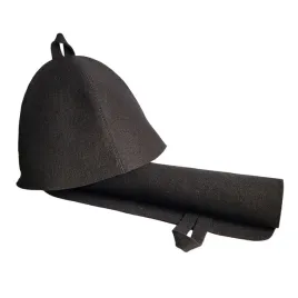 zestaw-do-sauny-czapka-kapelusz-mata-dywanik-filcowy-czarny