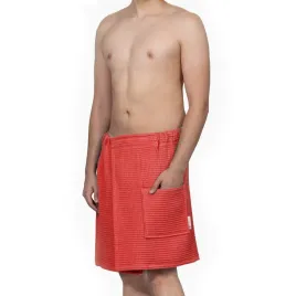 kilt-do-sauny-recznik-pareo-meski-biscotto-bawelna-ceglasty-150x50