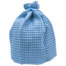 kapelusz-do-sauny-czapka-ochronna-do-sauny-bawelna-capello-wafel-niebieski