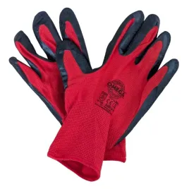 rekawice-nyletex-m-czerwono-czarne-z-lateksowa-powloka-roz-8