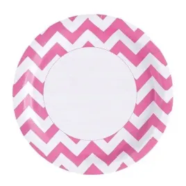 talerzyki-jednoirazowe-rozowe-pink-urodziny-baby-shower-23-cm