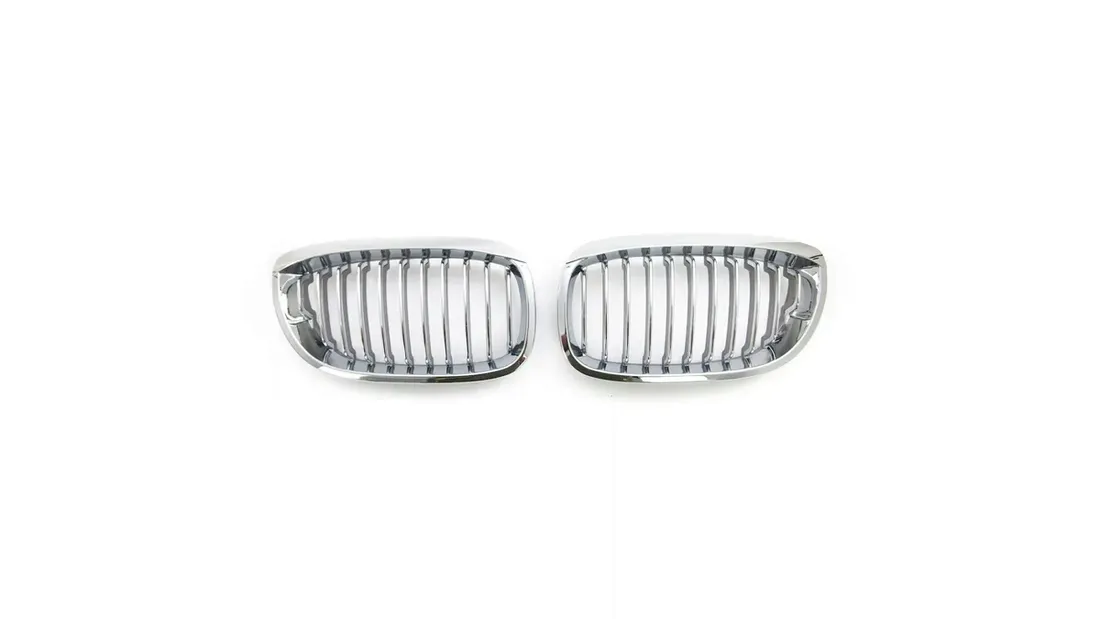 grill-bmw-3-e46-facelift-pojedyncze-zeberka-chrome-stan-nowy