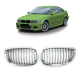 grill-bmw-3-e46-facelift-pojedyncze-zeberka-chrome-stan-nowy