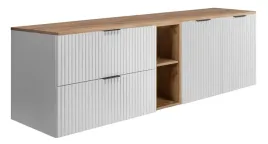 zestaw-szafek-lazienkowych-pod-umywalke-bialy-dab-160-ryflowane-fronty-blat
