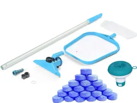 odkurzacz-siatka-do-czyszczenia-basenu-zestaw-czyszczacy-plywak-chemia