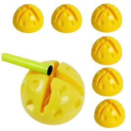 6szt-podstawka-tyczek-treningowych-plastikowa-zolta-balast-do-tyczek-25mm
