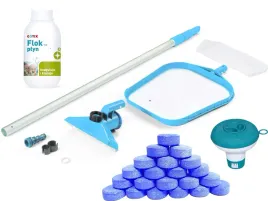 odkurzacz-siatka-do-czyszczenia-basenu-zestaw-plywak-chemia-koagulant