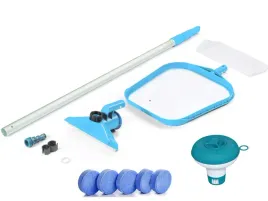 odkurzacz-siatka-do-czyszczenia-basenu-zestaw-czyszczacy-plywak-chemia