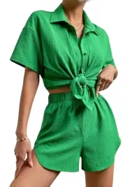 shein-spodenki-zielone-damskie-szorty-basic-44-lfz