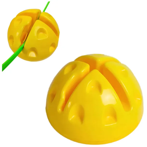 PODSTAWKA TYCZEK TRENINGOWYCH PLASTIKOWA ŻÓŁTA - balast do tyczek 25mm