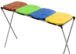 stojak-do-segregacji-odpadow-4-stanowiskowy-niebieski-zielony-brazowy