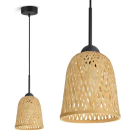 lampa-sufitowa-wiszaca-bambusowa-pleciona-boho-naturalna-582-ez1-led-czarna